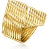 image:imageRossSimons Italian 14kt Yellow Gold Lined Bypass RingNo Gemstone