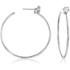 image:imageRossSimons Italian 50 ct tw CZ Jewelry Set Stud Earrings and Hoop Jackets in Sterling Silver