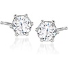 image:imageRossSimons Italian 50 ct tw CZ Jewelry Set Stud Earrings and Hoop Jackets in Sterling Silver