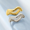 image:imageRossSimons Italian Sterling Silver and 18kt Gold Over Sterling Jewelry Set 2 Wavy RingsNo Gemstone