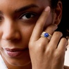 image:imageRossSimons Lapis and 30 ct tw White Topaz MultiRow Ring in Sterling Silver and 18kt Gold Over SterlingLapis Lazuli