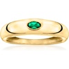 image:imagePure Collection by RossSimons 020 Carat Oval LabGrown Emerald Ring in 18kt Gold Over SterlingCreated Emerald