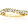 image:imagePure Collection by RossSimons 045 ct tw Baguette LabGrown Diamond Wavy Ring in 18kt Gold Over SterlingDiamond