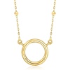 image:imagePure Collection by RossSimons Italian 14kt Yellow Gold CharmCompatible Beaded Station NecklaceNo Gemstone