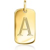 image:imagePure Collection by RossSimons Italian 14kt Yellow Gold Personalized Dog Tag Charm063 Inches