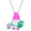 image:imageRossSimons 012 ct tw MultiGemstone Garden Gnome Pendant Necklace With Multicolored Enamel in Sterling Silver 18 inches