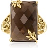 image:imageRossSimons 1200 Carat Smoky Quartz Leaf Ring in 18kt Gold Over SterlingQuartz