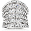 image:imageRossSimons 1310 ct tw CZ MultiRow Ring in Sterling SilverCubic Zirconia