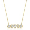 image:imageRossSimons 180 ct tw MultiShaped CZ Necklace in 18kt Gold Over Sterling 16 inches