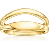 image:imageRossSimons 18kt Gold Over Sterling 2Row RingNo Gemstone