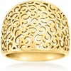image:imageRossSimons 18kt Gold Over Sterling Filigree RingNo Gemstone