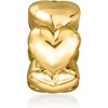 image:imageRossSimons 18kt Gold Over Sterling Heart Bead Charm