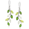 image:imageRossSimons 350 ct tw MultiGemstone Vine Drop Earrings in Sterling Silver