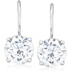 image:imageRossSimons 525 ct tw CZ Drop Earring in Sterling Silver