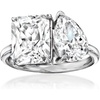 image:imageRossSimons 570 ct tw CZ Toi Et Moi Ring in Sterling SilverCubic Zirconia