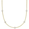 image:imageRossSimons Charles Garnier 210 ct tw CZ Ball Station Necklace in 18kt Gold Over Sterling 18 inches