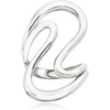 image:imageRossSimons Italian Sterling Silver OpenSpace Wave RingNo Gemstone