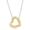 image:imageRossSimons Sterling Silver and 18kt Gold Over Sterling Heart Necklace 18 inches