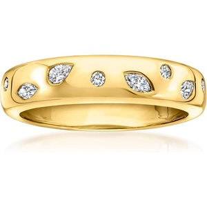 image:imagePure Collection by RossSimons 025 ct tw Scattered LabGrown Diamond Ring in 18kt Gold Over SterlingDiamond