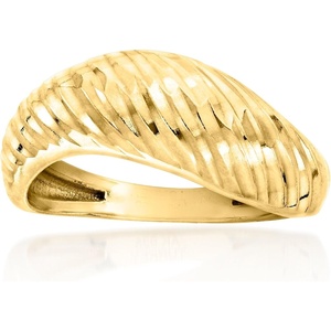 image:imageRossSimons 18kt Gold Over Sterling DiamondCut Sculptural RingNo Gemstone