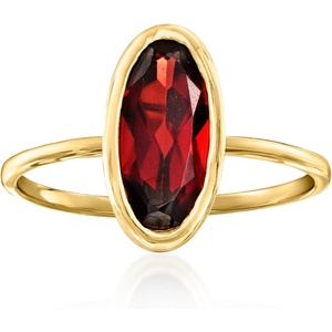 image:imageRossSimons 230 Carat Oval Garnet Ring in 14kt Yellow GoldGarnet