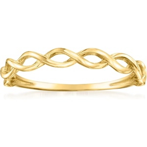 image:imageRossSimons Italian 10kt Yellow Gold Braided RingNo Gemstone