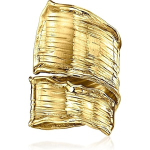 image:imageRossSimons Italian 18kt Gold Over Sterling Lined Bypass RingNo Gemstone
