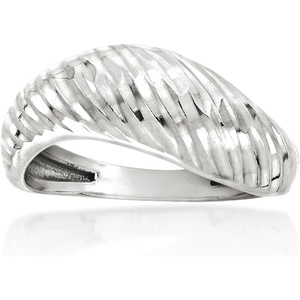 image:imageRossSimons Sterling Silver DiamondCut Sculptural RingNo Gemstone