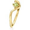 image:imagePure Collection by RossSimons 060 Carat Peridot Curvy Ring in 14kt Yellow GoldPeridot