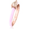 image:imageRossSimons 030 Carat Morganite Ring With Pastel Pink Enamel in 18kt Rose Gold Over SterlingMorganite