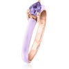 image:imageRossSimons 040 Carat Tanzanite Ring With Pastel Purple Enamel in 18kt Rose Gold Over SterlingTanzanite