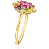 image:imageRossSimons 050 Carat Pink Topaz and 38 ct tw MultiGemstone Ring With Diamonds in 14kt Yellow GoldSapphire