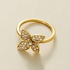 image:imageRossSimons 050 ct tw LabGrown Diamond Flower Ring in 18kt Gold Over SterlingDiamond