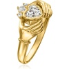 image:imageRossSimons 063 ct tw LabGrown Diamond Claddagh Ring in 18kt Gold Over SterlingDiamond