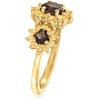 image:imageRossSimons 070 ct tw Yellow Citrine and 50 ct tw Smoky Quartz Sunflower Ring in 18kt Gold Over SterlingCitrine
