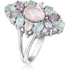 image:imageRossSimons 120 Carat Rose Quartz and 260 ct tw Pastel MultiGemstone Ring in Sterling SilverAmethyst
