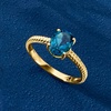 image:imageRossSimons 150 Carat London Blue Topaz Twisted Ring in 10kt Yellow GoldTopaz