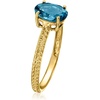 image:imageRossSimons 150 Carat London Blue Topaz Twisted Ring in 10kt Yellow GoldTopaz