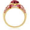 image:imageRossSimons 240 Carat HeartShaped Garnet and 270 ct tw MultiGemstone Ring in 18kt Gold Over SterlingAmethyst