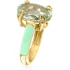 image:imageRossSimons 500 Carat Prasiolite Ring With Peridot and Pastel Green Enamel in 18kt Gold Over SterlingPeridot