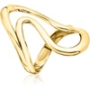 image:imageRossSimons Italian 18kt Gold Over Sterling OpenSpace Wave RingNo Gemstone