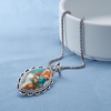 image:imageRossSimons Marquise Turquoise Pendant Necklace in Sterling Silverstabilizedturquoise