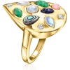 image:imageRossSimons MultiGemstone Teardrop Ring With 20 ct tw LabGrown Diamonds in 18kt Gold Over SterlingDiamond