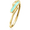 image:imageRossSimons Turquoise Enamel Bypass Ring in 10kt Yellow GoldNo Gemstone