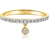 image:imagePure Collection by RossSimons 020 ct tw LabGrown Diamond Drop Ring in 18kt Gold Over SterlingDiamond
