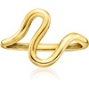 image:imagePure Collection by RossSimons Italian 14kt Yellow Gold Asymmetrical Wave RingNo Gemstone
