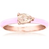 image:imageRossSimons 030 Carat Morganite Ring With Pastel Pink Enamel in 18kt Rose Gold Over SterlingMorganite