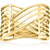 image:imageRossSimons 10kt Yellow Gold MultiRow Crisscross RingNo Gemstone