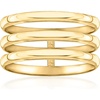 image:imageRossSimons Italian 14kt Yellow Gold 3Row RingNo Gemstone