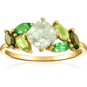 image:imageRossSimons 170 ct tw Tonal Green MultiGemstone Ring in 14kt Yellow GoldPeridot